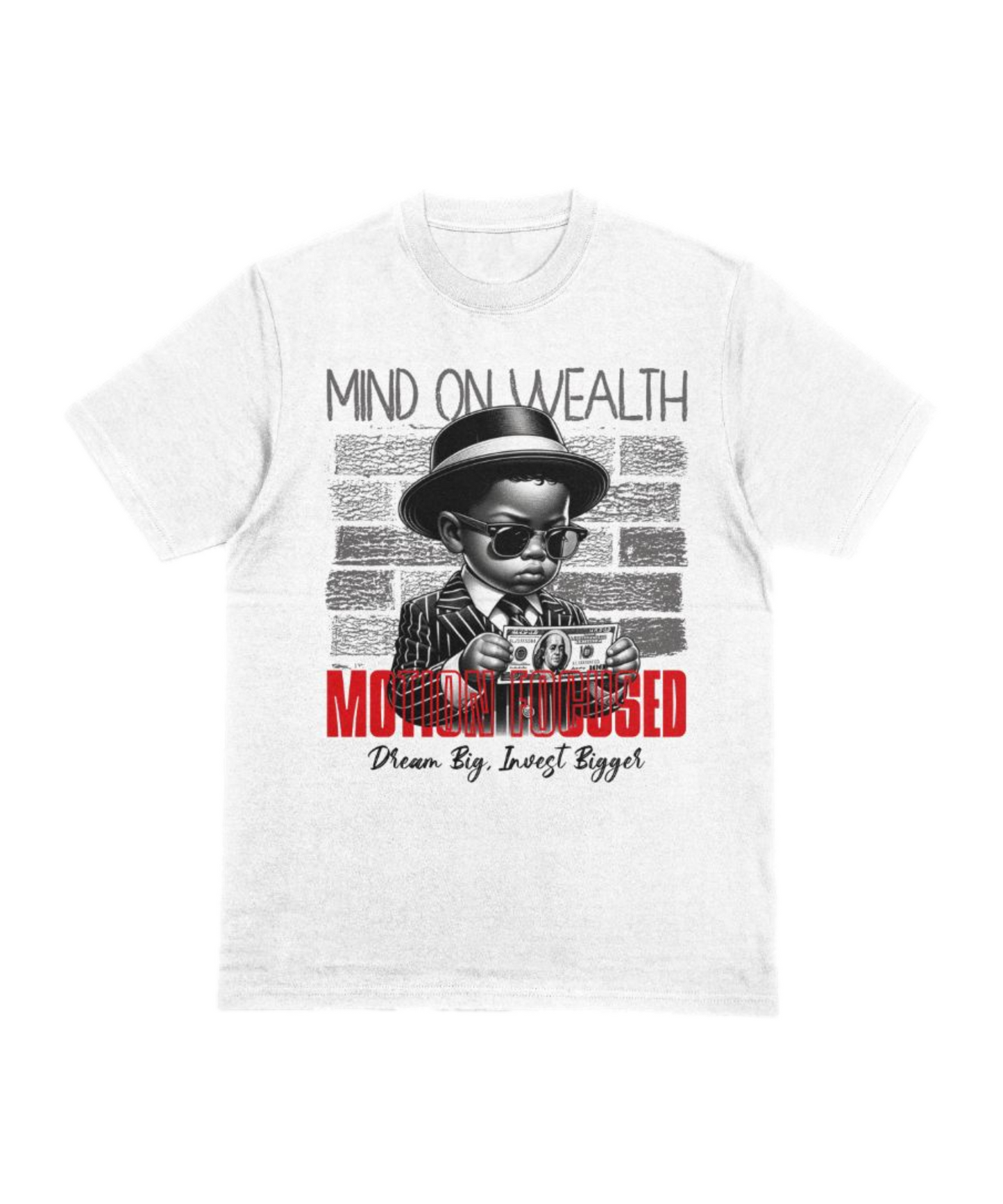 Mind on Wealth Graphic Tee Men's White