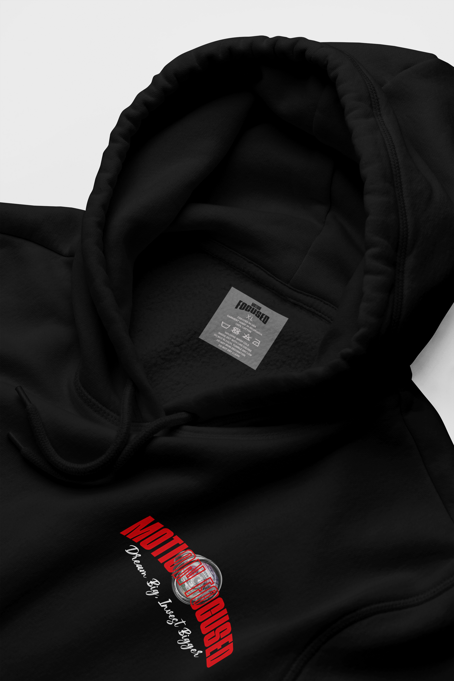 Mind on Wealth Hoodie - Motion Focused streetwear promoting financial literacy and urban empowerment