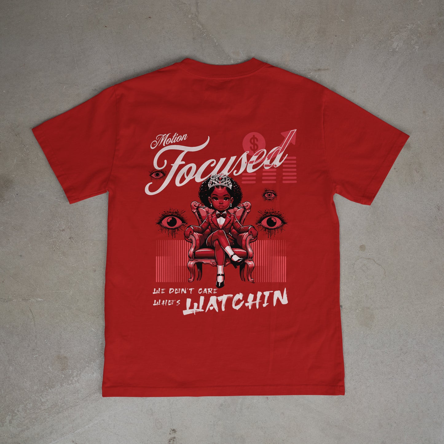 We Don't Care Who's Watchin Women's t shirt Red