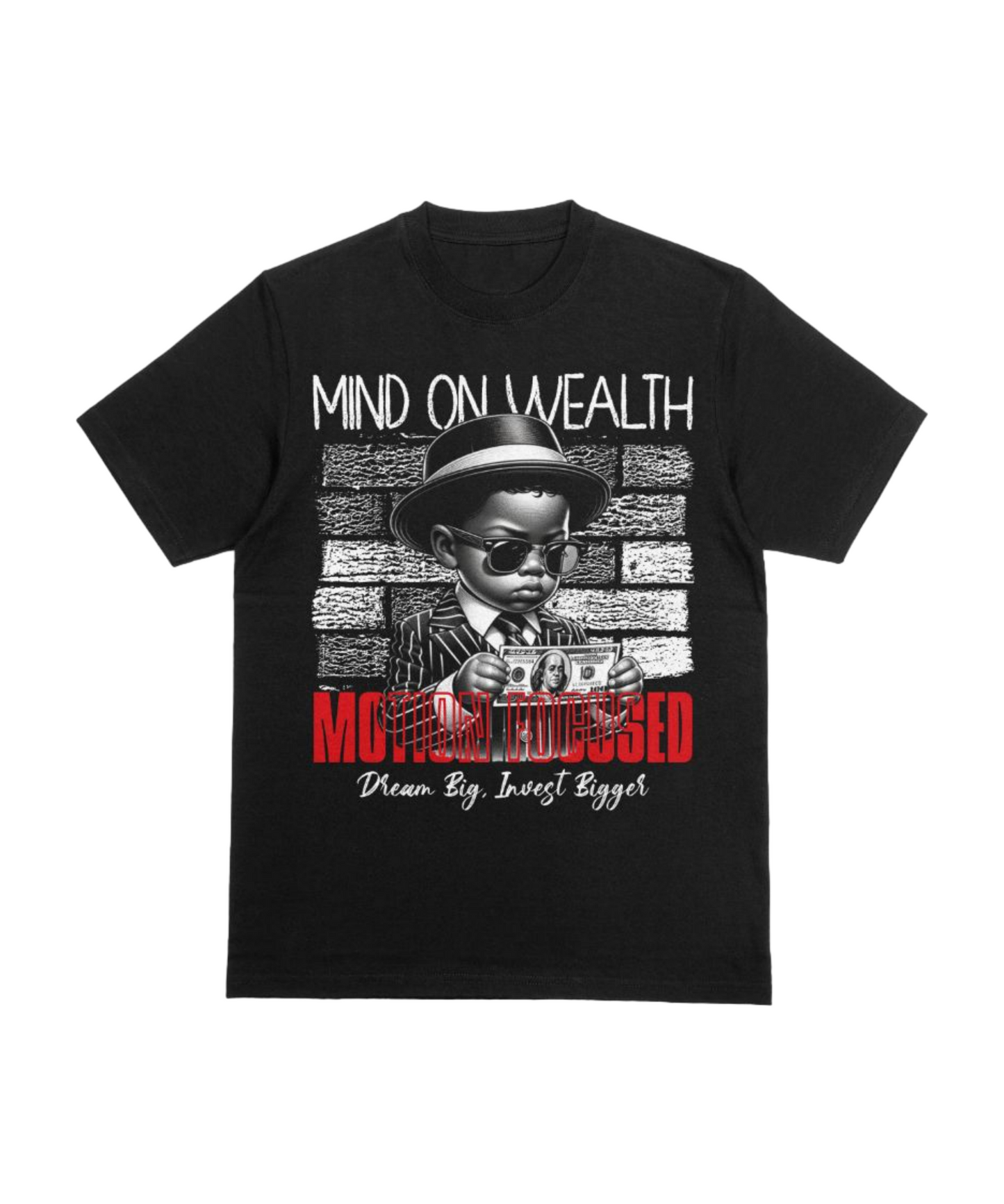 Mind on Wealth Graphic Tee Men's Black